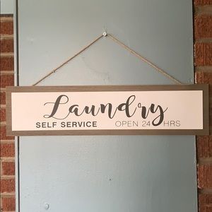 Laundry room sign